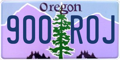 OR license plate 900ROJ