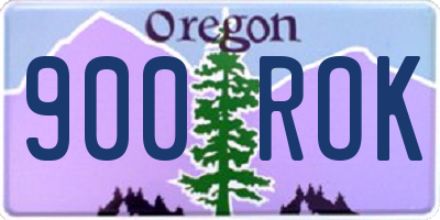OR license plate 900ROK