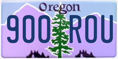 OR license plate 900ROU