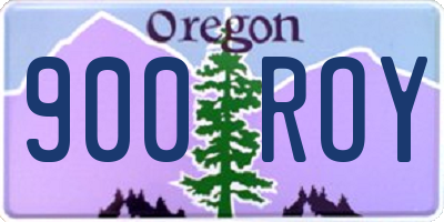 OR license plate 900ROY