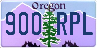 OR license plate 900RPL