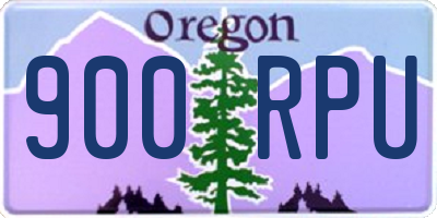 OR license plate 900RPU