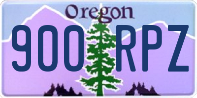 OR license plate 900RPZ