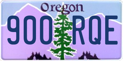 OR license plate 900RQE