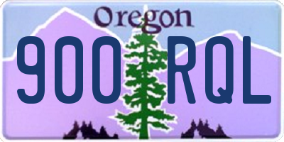 OR license plate 900RQL