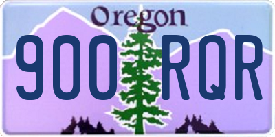 OR license plate 900RQR