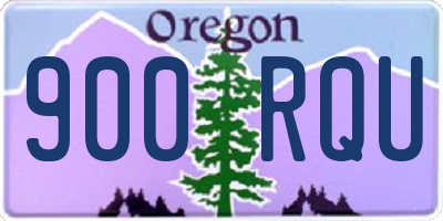 OR license plate 900RQU