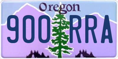 OR license plate 900RRA