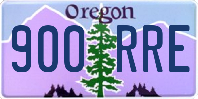 OR license plate 900RRE