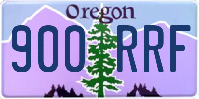OR license plate 900RRF