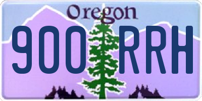OR license plate 900RRH