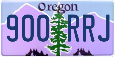 OR license plate 900RRJ