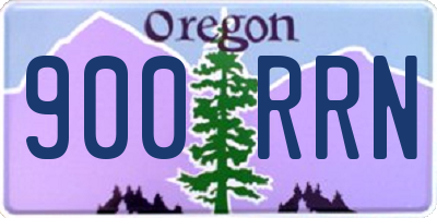 OR license plate 900RRN