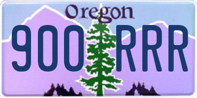 OR license plate 900RRR