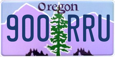 OR license plate 900RRU