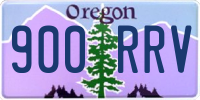 OR license plate 900RRV