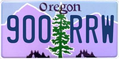 OR license plate 900RRW