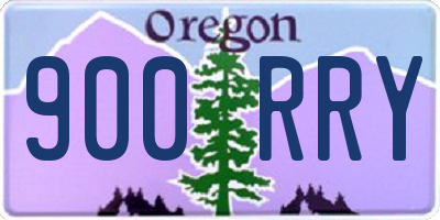 OR license plate 900RRY