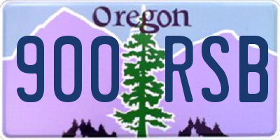 OR license plate 900RSB