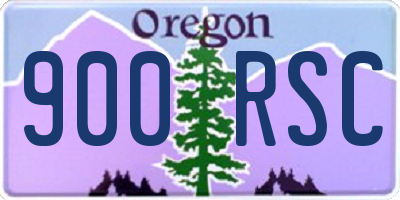 OR license plate 900RSC