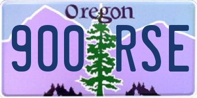 OR license plate 900RSE