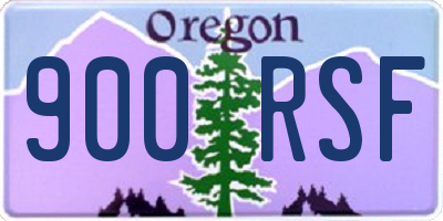 OR license plate 900RSF
