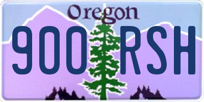 OR license plate 900RSH
