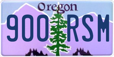OR license plate 900RSM