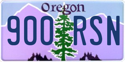 OR license plate 900RSN