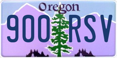 OR license plate 900RSV