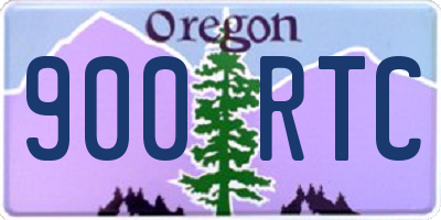 OR license plate 900RTC