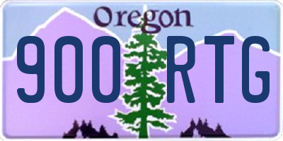OR license plate 900RTG