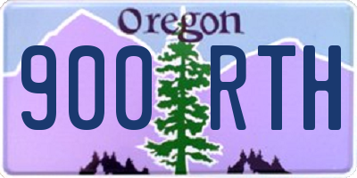 OR license plate 900RTH