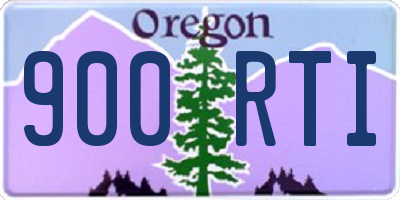 OR license plate 900RTI