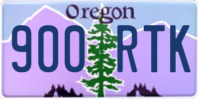 OR license plate 900RTK