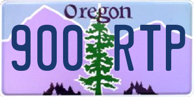 OR license plate 900RTP