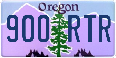 OR license plate 900RTR