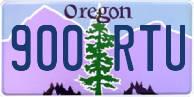 OR license plate 900RTU