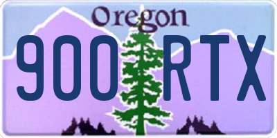OR license plate 900RTX
