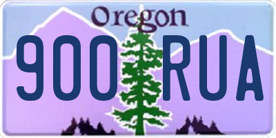 OR license plate 900RUA
