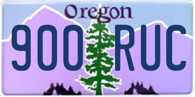 OR license plate 900RUC