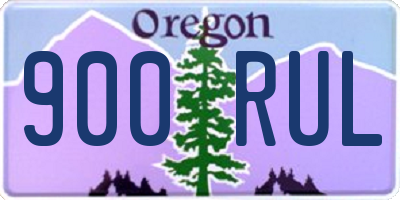 OR license plate 900RUL