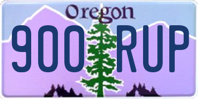 OR license plate 900RUP