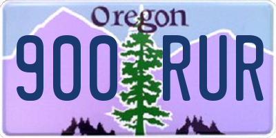 OR license plate 900RUR