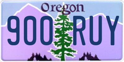 OR license plate 900RUY