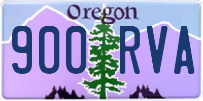 OR license plate 900RVA