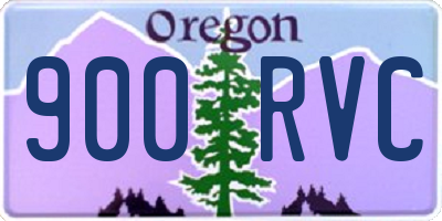 OR license plate 900RVC