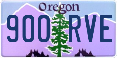 OR license plate 900RVE