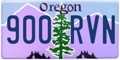 OR license plate 900RVN
