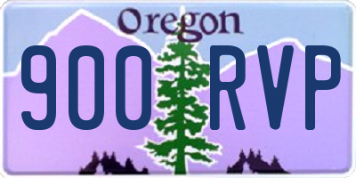 OR license plate 900RVP